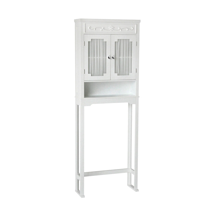 Meuble de rangement en bois Teamson Home Lisbon à placer au-dessus des toilettes