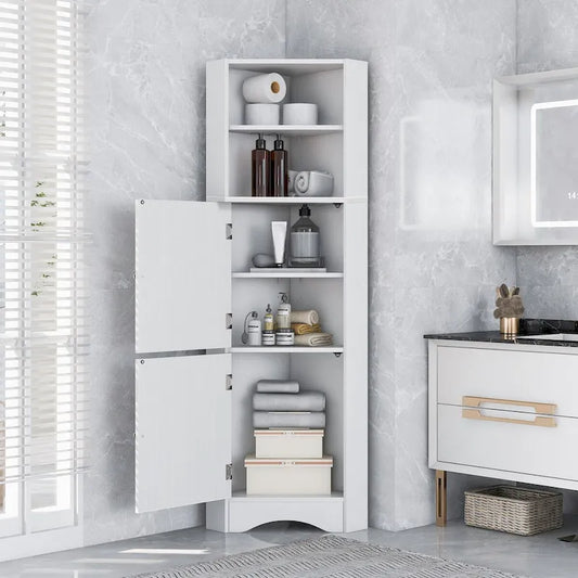 Armoire de rangement de salle de bain à 5 niveaux, armoire de rangement de salle de bain mince