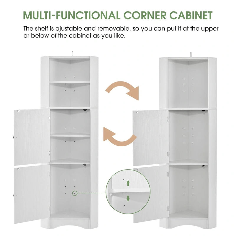 Armoire de rangement de salle de bain à 5 niveaux, armoire de rangement de salle de bain mince
