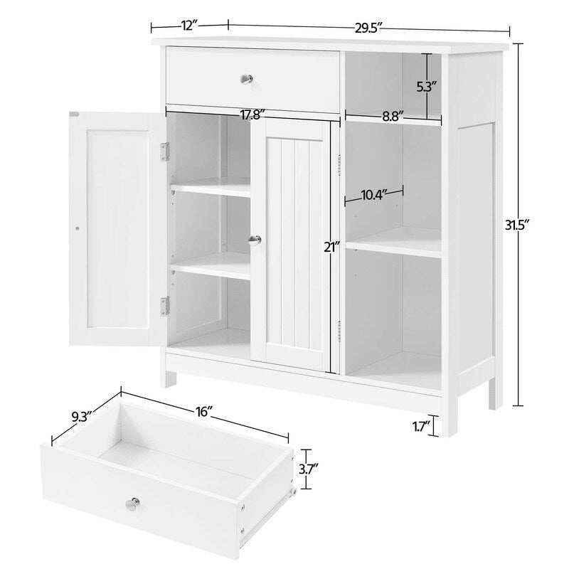 Meuble bas de salle de bain - 12 po P x 29,5 po L x 31,5 po H