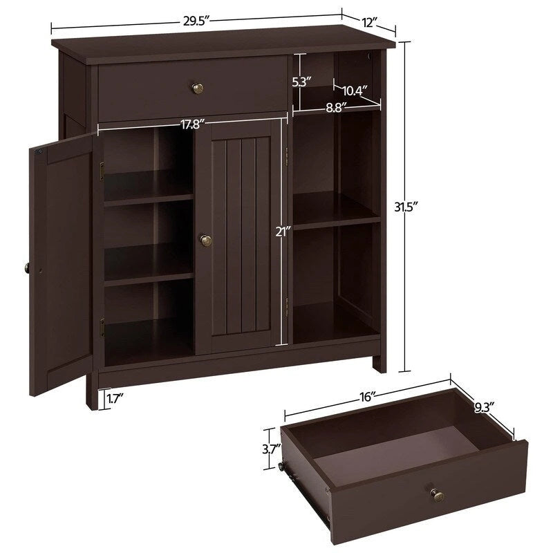 Meuble bas de salle de bain - 12 po P x 29,5 po L x 31,5 po H