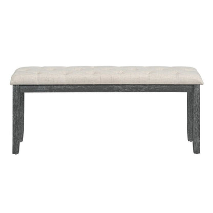 Ensemble de table à manger rectangulaire rétro 6 pièces pour 6 personnes