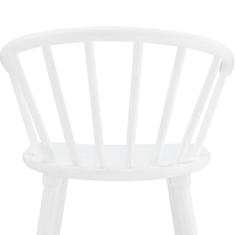 Ensemble de 2 tabourets de bar de 61 cm (24 po) de hauteur comptoir pour îlot de cuisine, en bois massif avec dossier à fuseaux.