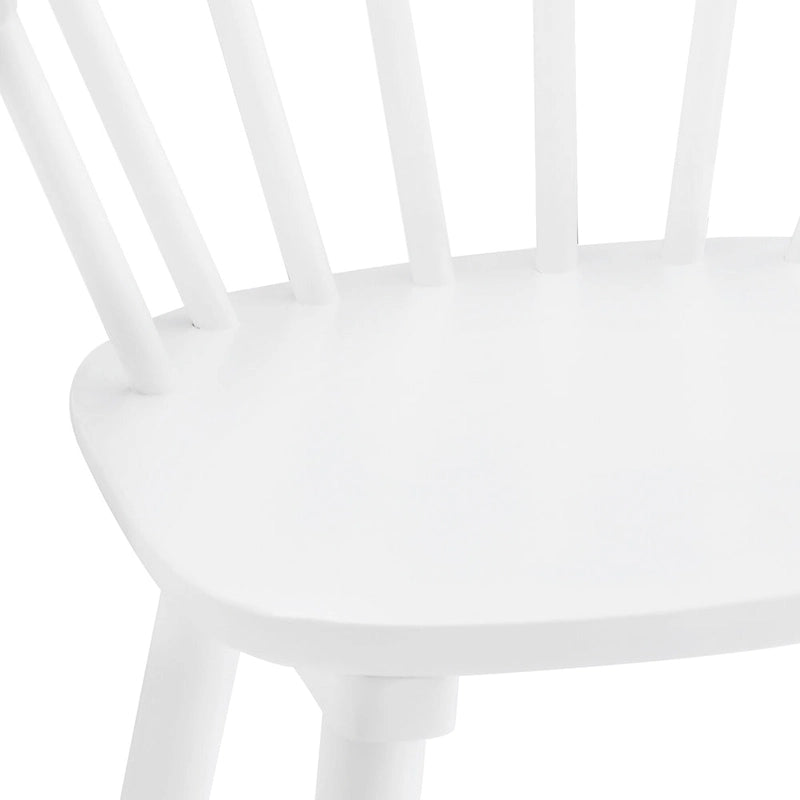 Ensemble de 2 tabourets de bar de 61 cm (24 po) de hauteur comptoir pour îlot de cuisine, en bois massif avec dossier à fuseaux.