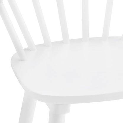 Ensemble de 2 tabourets de bar de 61 cm (24 po) de hauteur comptoir pour îlot de cuisine, en bois massif avec dossier à fuseaux.