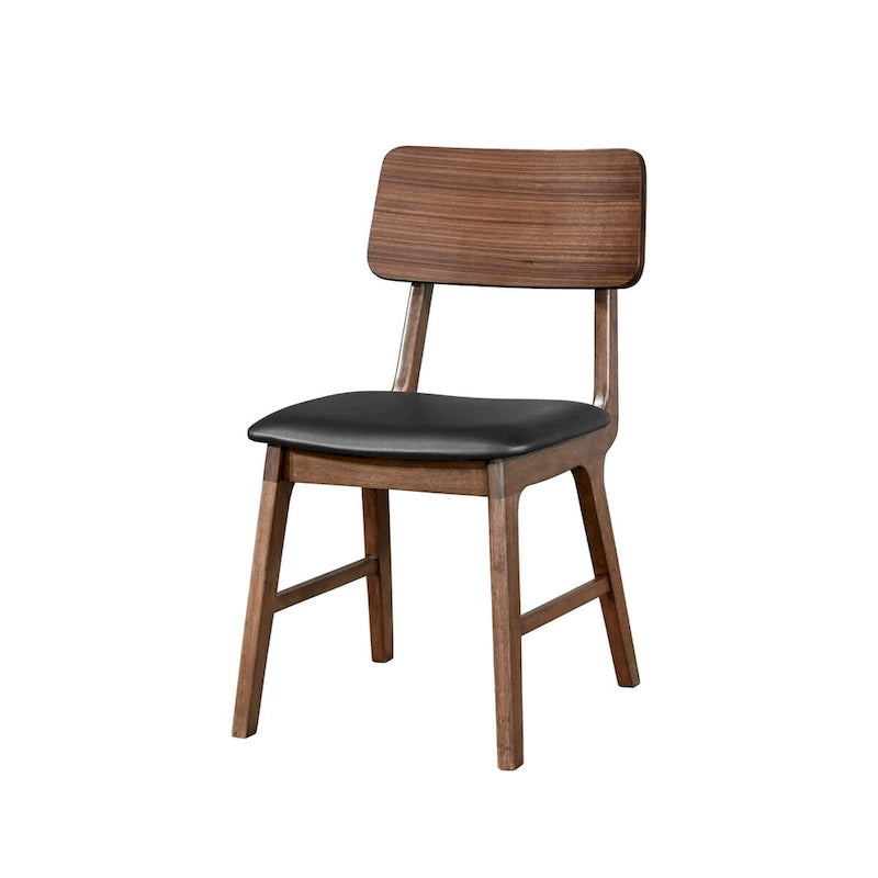Chaise d'appoint New Classic Furniture Thea en noyer et noir (lot de 2)