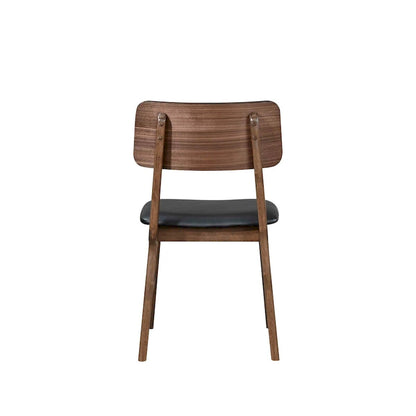 Chaise d'appoint New Classic Furniture Thea en noyer et noir (lot de 2)
