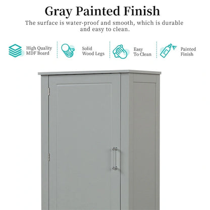 Armoire de rangement haute pour salle de bain, armoire de rangement autoportante