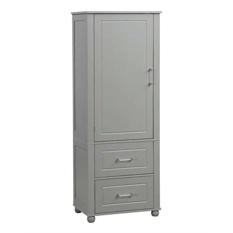 Armoire de rangement haute pour salle de bain, armoire de rangement autoportante