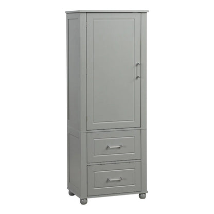 Armoire de rangement haute pour salle de bain, armoire de rangement autoportante