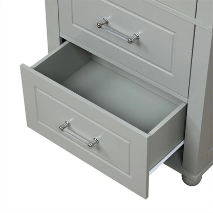 Armoire de rangement haute pour salle de bain, armoire de rangement autoportante