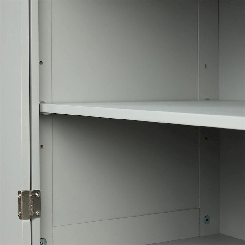 Armoire de rangement haute pour salle de bain, armoire de rangement autoportante