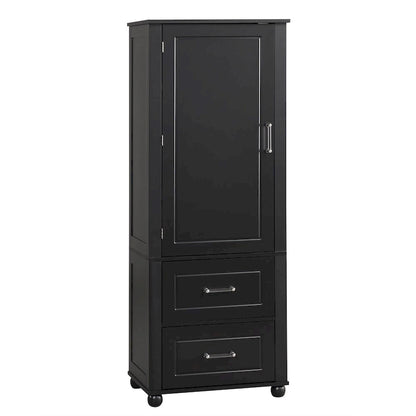 Armoire de rangement haute pour salle de bain, armoire de rangement autoportante
