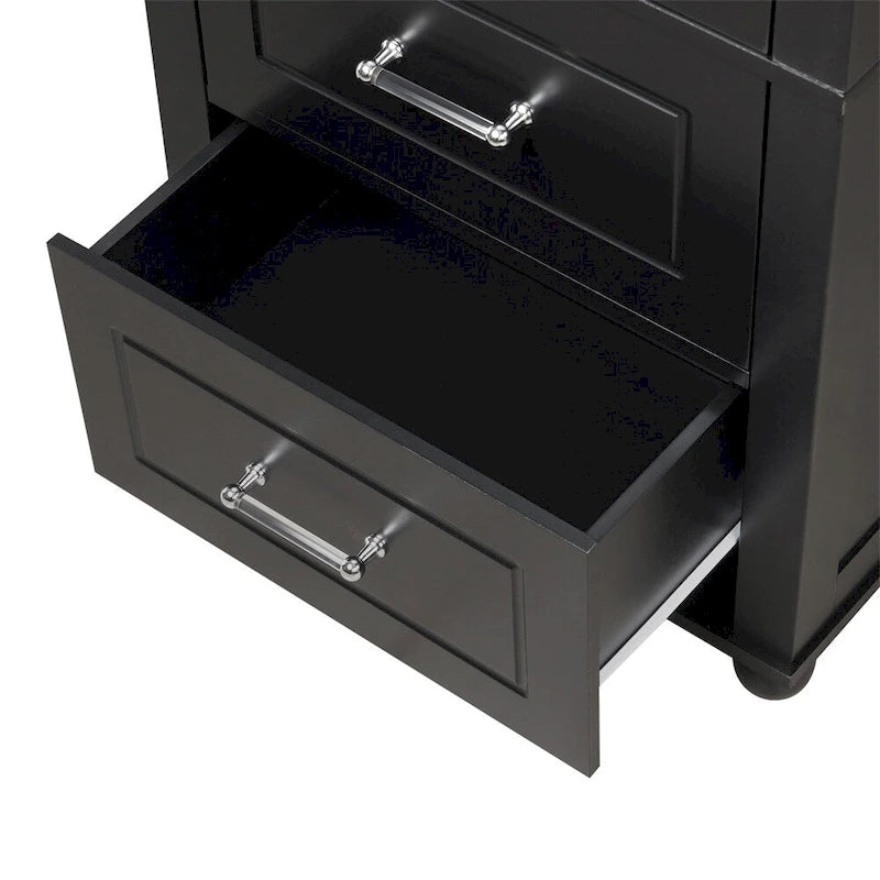Armoire de rangement haute pour salle de bain, armoire de rangement autoportante