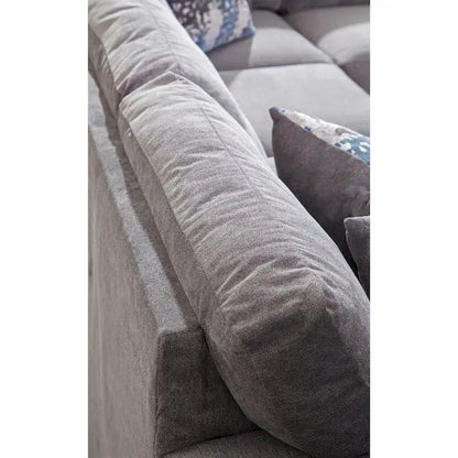 Canapé d'angle en forme de U American Furniture Classics Graphite, modèle A414V6-K2, avec 4 coussins décoratifs