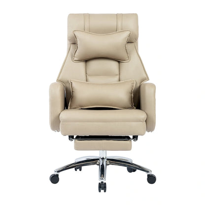 Chaise de bureau pivotante en cuir
