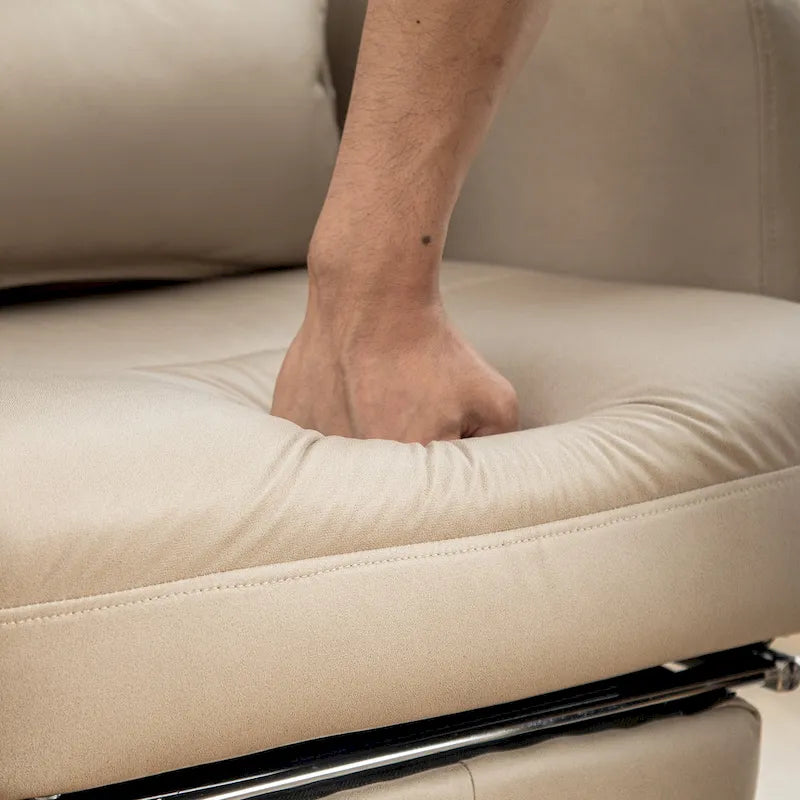 Chaise de bureau pivotante en cuir