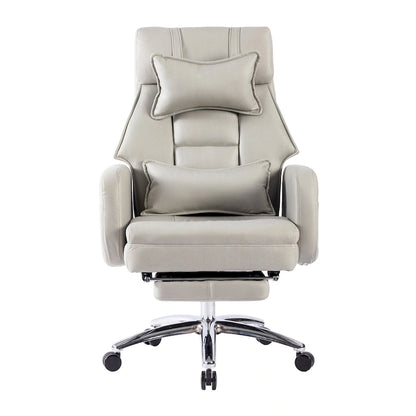 Chaise de bureau pivotante en cuir