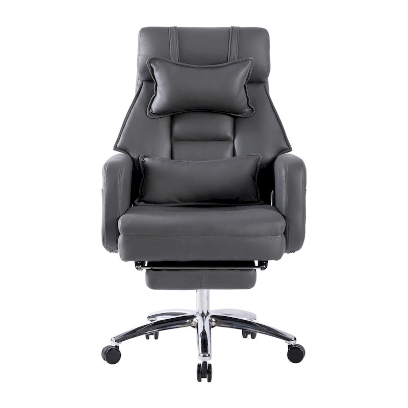 Chaise de bureau pivotante en cuir