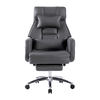 Chaise de bureau pivotante en cuir