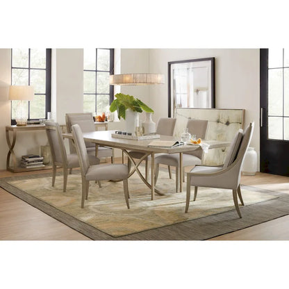Table de salle à manger moderne et décontractée Hooker Furniture Elixir 80 à 100 avec