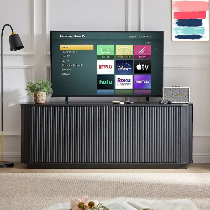 Meuble de rangement/meuble TV à motif ondulé