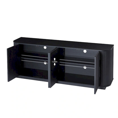 Meuble de rangement/meuble TV à motif ondulé