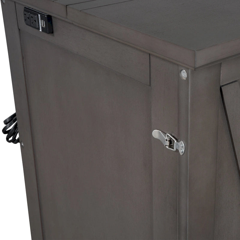 Lit escamotable en pin massif avec commode et tiroir
