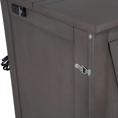 Lit escamotable en pin massif avec commode et tiroir