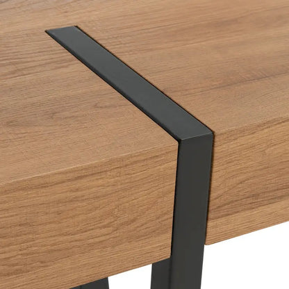 Table de salle à manger rustique industrielle SAFAVIEH Asal style milieu du siècle - 150 cm (L) x 90 cm (P) x 75 cm (H) - 59 cm (L) x 35 cm (P) x 30 cm (H)