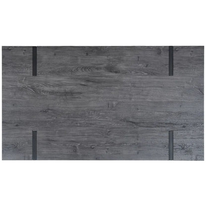 Table de salle à manger rustique industrielle SAFAVIEH Asal style milieu du siècle - 150 cm (L) x 90 cm (P) x 75 cm (H) - 59 cm (L) x 35 cm (P) x 30 cm (H)