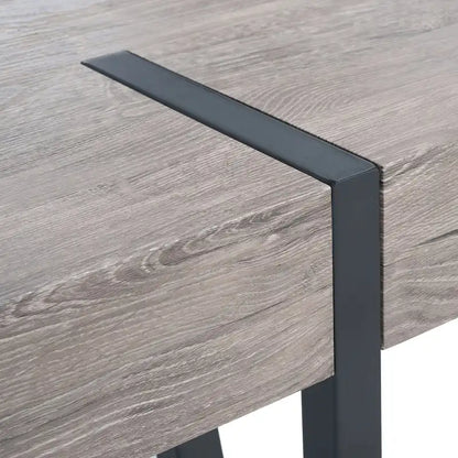 Table de salle à manger rustique industrielle SAFAVIEH Asal style milieu du siècle - 150 cm (L) x 90 cm (P) x 75 cm (H) - 59 cm (L) x 35 cm (P) x 30 cm (H)