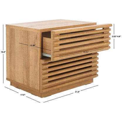 Table de chevet SAFAVIEH Home Averi à 2 tiroirs
