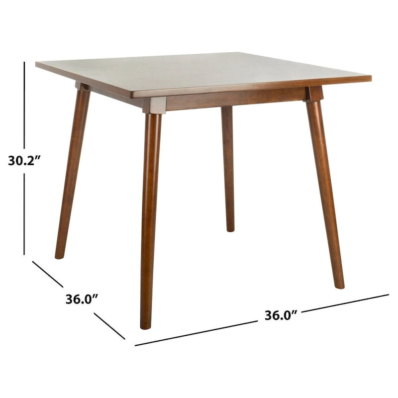 Table de salle à manger carrée Marlisa de SAFAVIEH - 91,4 x 91,4 x 76,8 cm - 91,4 cm L x 91,4 x 76,2 cm H
