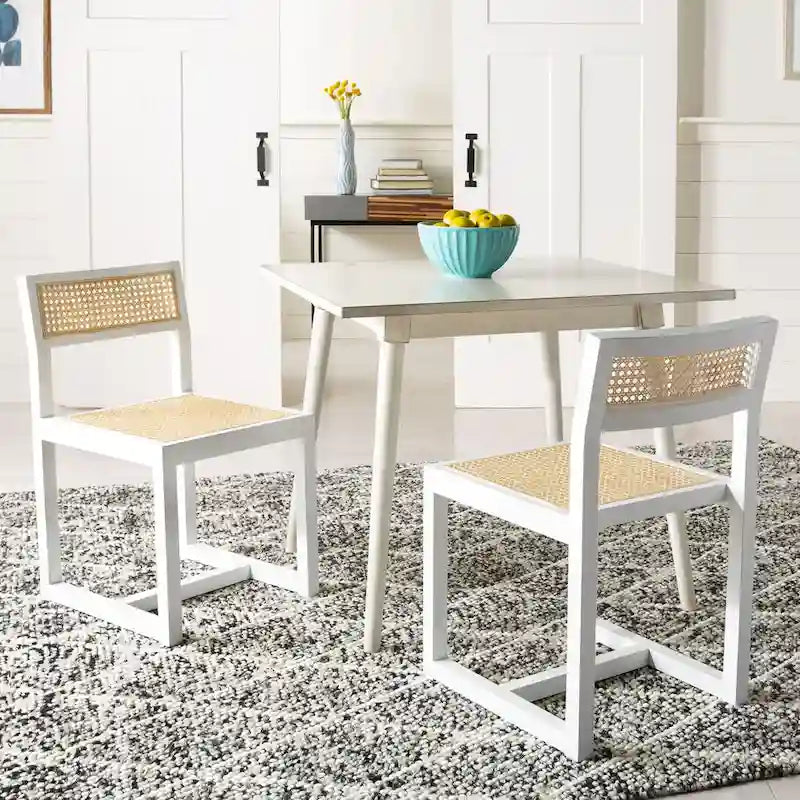 Table de salle à manger carrée Marlisa de SAFAVIEH - 91,4 x 91,4 x 76,8 cm - 91,4 cm L x 91,4 x 76,2 cm H