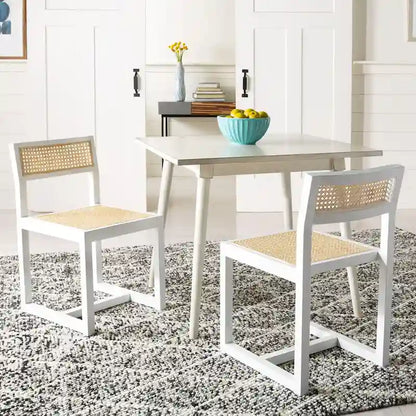 Table de salle à manger carrée Marlisa de SAFAVIEH - 91,4 x 91,4 x 76,8 cm - 91,4 cm L x 91,4 x 76,2 cm H