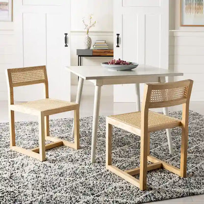 Table de salle à manger carrée Marlisa de SAFAVIEH - 91,4 x 91,4 x 76,8 cm - 91,4 cm L x 91,4 x 76,2 cm H