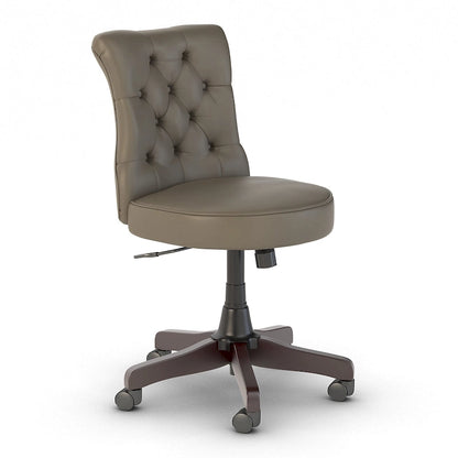 Chaise de bureau capitonnée Arden Lane à dossier mi-haut de Bush Business Furniture