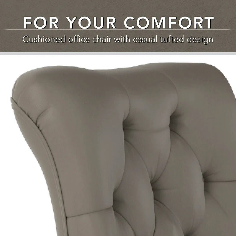Chaise de bureau capitonnée Arden Lane à dossier mi-haut de Bush Business Furniture