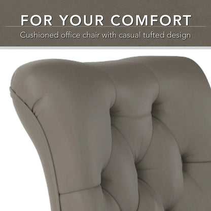 Chaise de bureau capitonnée Arden Lane à dossier mi-haut de Bush Business Furniture