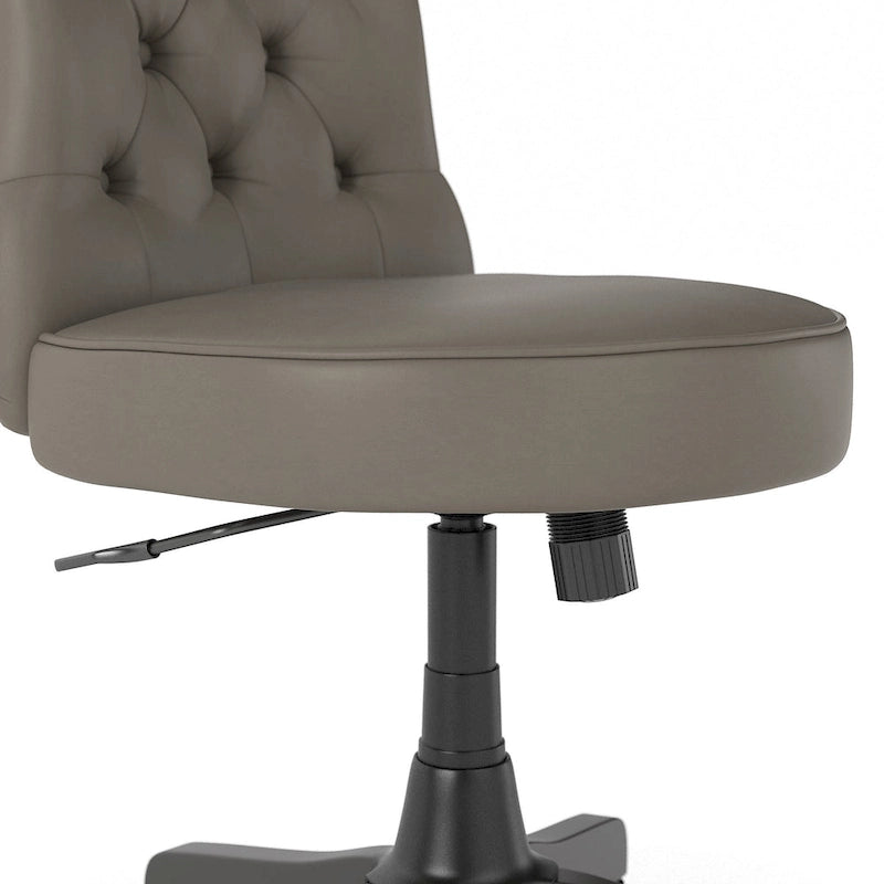 Chaise de bureau capitonnée Arden Lane à dossier mi-haut de Bush Business Furniture