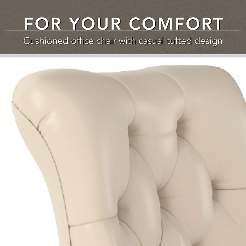 Chaise de bureau capitonnée Arden Lane à dossier mi-haut de Bush Business Furniture