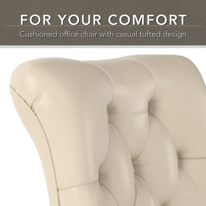 Chaise de bureau capitonnée Arden Lane à dossier mi-haut de Bush Business Furniture