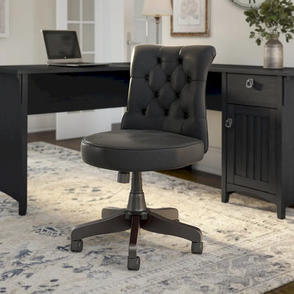 Chaise de bureau capitonnée Arden Lane à dossier mi-haut de Bush Business Furniture