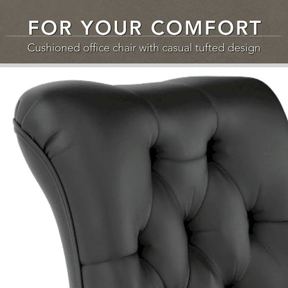 Chaise de bureau capitonnée Arden Lane à dossier mi-haut de Bush Business Furniture