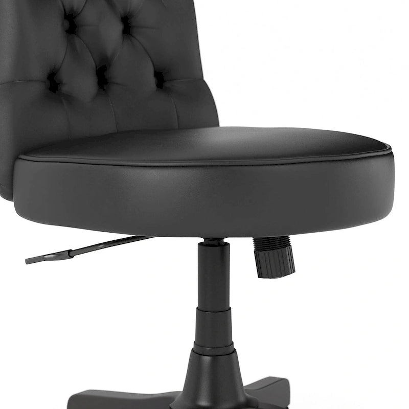 Chaise de bureau capitonnée Arden Lane à dossier mi-haut de Bush Business Furniture