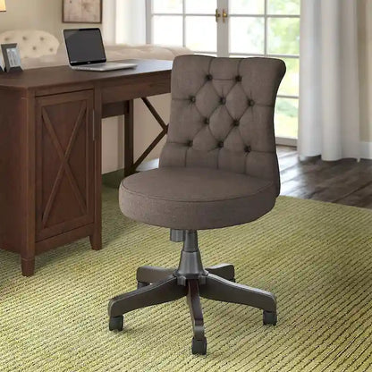 Chaise de bureau capitonnée Arden Lane à dossier mi-haut de Bush Business Furniture