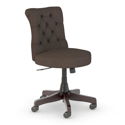 Chaise de bureau capitonnée Arden Lane à dossier mi-haut de Bush Business Furniture