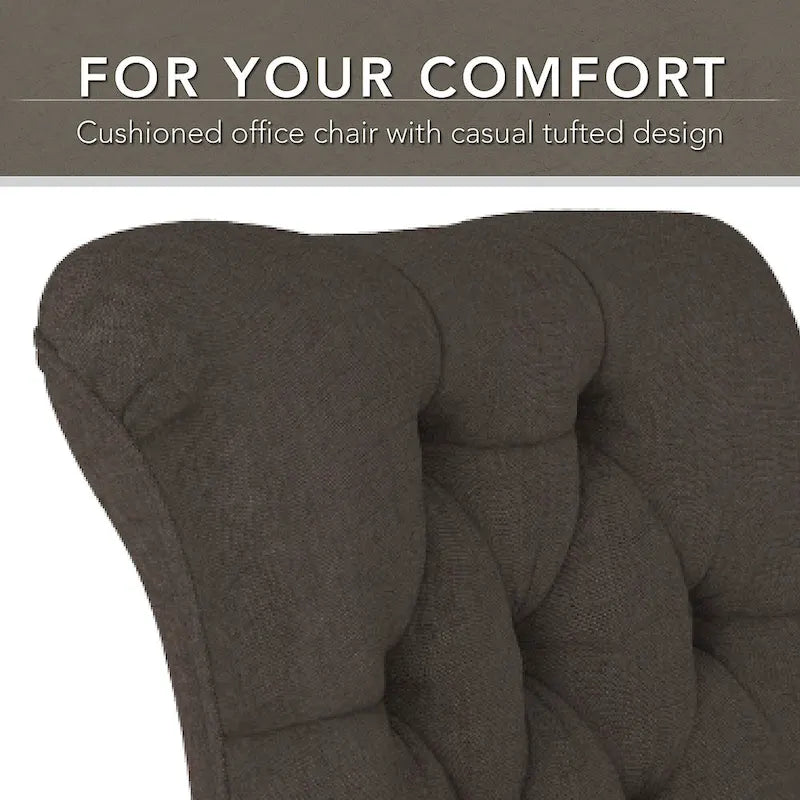 Chaise de bureau capitonnée Arden Lane à dossier mi-haut de Bush Business Furniture