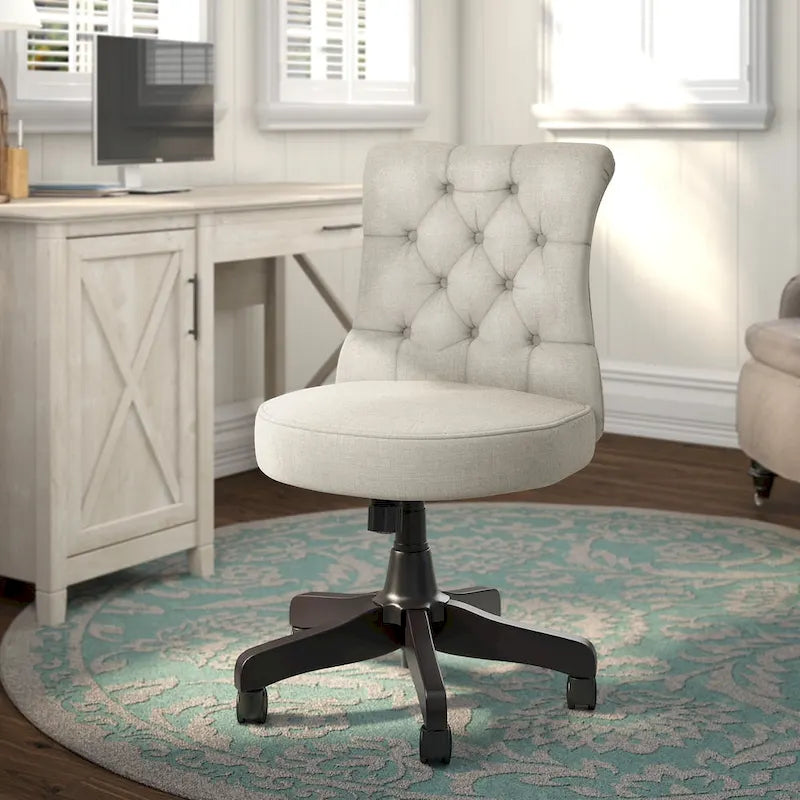 Chaise de bureau capitonnée Arden Lane à dossier mi-haut de Bush Business Furniture